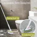 Bathtub and Tile Cleaning Brush 2 In 1 Bristles Brush and Sponge