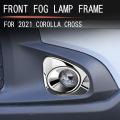 Rhd Front Fog Lamp Cover Trim for Toyota Corolla Cross 20-22 Black