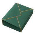 100 Pack A7 Envelopes V Flap Envelopes with Gold Borders (dark Green)