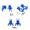 6pcs Front Steering Caster Block Rear Hub Carrier For1/6 Rc Truck ,2