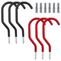 6pcs Bike Storage Hooks with Expansion Pipes for Bicycle Storage