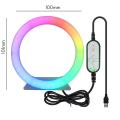 10cm Selfie Ring Led Light with 46cmstand Tripod Ring Lamps