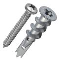 Zinc Anchors with Stainless Steel Screw Kit, 60 Anchors and 60 Screws