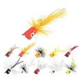 10pcs Fly Fishing Poppers,fishing Lures Salmon Perch Fly Fishing