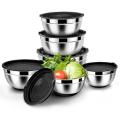 Mixing Bowl,stainless Steel Bowl Set with Lid,for Cooking,baking