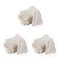 100 Pieces Drawstring Cotton Bags,tea Brew Bags (4 X 3 Inches)