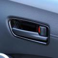 4pcs Glossy Black Door Handle Panel for Corolla Cross 2021 2022 Rhd