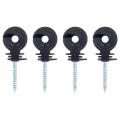 100pcs Electric Fence Wooden Post Claw Insulator Nail (black)