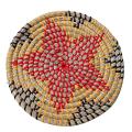 Straw Round Home Dining Table Heat Insulation Pad Coaster (d)