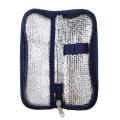 Portable Insulin Cooler Bag Diabetic Foil Ice Bag (navy Blue)