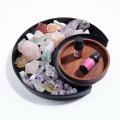 Moon Tray with Round Tray for Jewelry Essential Oil Crystal B