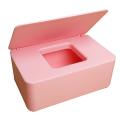 Wet Tissue Box with Moisture-proof Sealing Cover Napkin Box (pink)