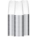 Gold Plastic Party Cups Disposable Wine Cups -silver Rim