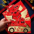 3 Pcs Chinese Red Envelopes, Year Of The Tiger for Spring Festival A