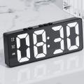 Digital Alarm Clock (powered By Battery) Or Usb Powered Clock White