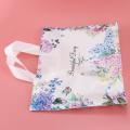 50pcs Flower Gift Bags Plastic Shopping Bags Clothing Package Bags