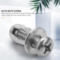 20pcs M6x25 Car Metal Petal Nuts with Screw for Hollow Wall Iron Skin