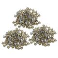 100x 7mm Metall Strass Nieten Silver Rundnieten Strassnieten