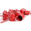 Christmas Decoration Red Cylindrical Jingle Bell for Home Xmas Diy