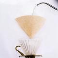 80pcs V Shape Coffee Filter Paper Cone 1-2cup for V60 Dripper Filters