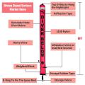 6ft Scuba Diving Surface Marker Buoy Professional Diving Tube,red