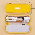 Angoo Canvas Pencil Case,stylish Simple Pencil Bag Yellow