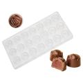 2 Pack Rose Shape Polycarbonate Chocolate Mold Candy Making Molds