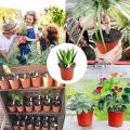 Pack Of 50, 10 Cm Plant Pots, Round Plastic Flower Pots for Seedlings