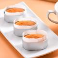 Oval Cheese Cake Rings Half-cooked Molds Cake Paper Side Liners