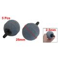 5 Pcs Fish Tank Bubble Maker Air Stone 25mm Diameter Gray