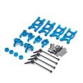 For 1/14 Wltoys 144001 Swing Arm, Steering Cup, 8-pcs Set,blue