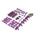 Front and Rear Shock Absorbers C-shaped Seat Rc Car Upgrade ,purple