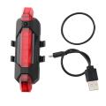 Usb Charging Bicycle Warning Tail Light Led Highlight Light Red