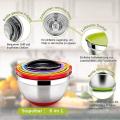 Stainless Steel Salad Bowl with Airtight Lid,for Kitchen,baking,etc