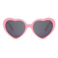 Heart Shape Light Sunglasses for Women Girls Kids Party (pink)