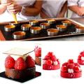 20pcs Circular Tart Rings with Holes Quiches Cake Mousse Ring 8cm