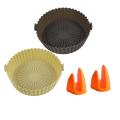 Reusable Air Fryer Silicone Liner Set for Baking Roasting Microwave C