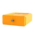 Desktop Storage Box Morandi Color Drawer Cosmetic Box(yellow)