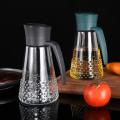 Olive Oil Bottle Oil Dispenser Seasoning Bottle for Kitchen Green