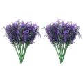 Artificial Lavender Flowers Outdoor Fake Flowers Plants-purple