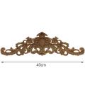 Carving Natural Wood Appliques for Furniture Decorative 40x11x2cm