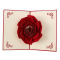 3d Pop Up Rose Thank You Greeting Postcards Flower Handmade