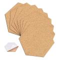 Self-adhesive Cork Coasters, Cork Mats Cork Backing(80, Hexagon)