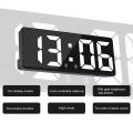 Mirror Digital Alarm Clock Voice Control Table Clock A