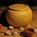 Set Of 4 Bamboo Baskets with Lid for Storing Small Items Storage Box