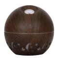 Mini Essential Oil Diffuser for Home, 7 Colors Lights,(dark Wood)