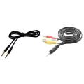 3.5mm Auxiliary Aux Male to Male Stereo Cord Audio Cable (black)