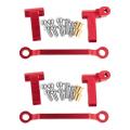 2 Pcs Metal Steering Cylinder Mounting Block for Wltoys A94,red