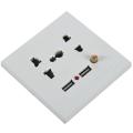 8x 2.1a Dual Usb Wall Charger Socket Adapter Universial Wite Switch