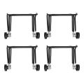 4pcs Stands Metal Sprouting Stand Phone Ipad Tablet Stand S(black)